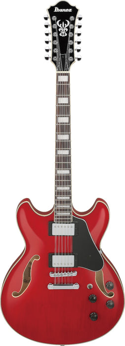 Ibanez AS7312TCD - AS Artcore 12-String Electric Guitar  - Transparent Cherry Red