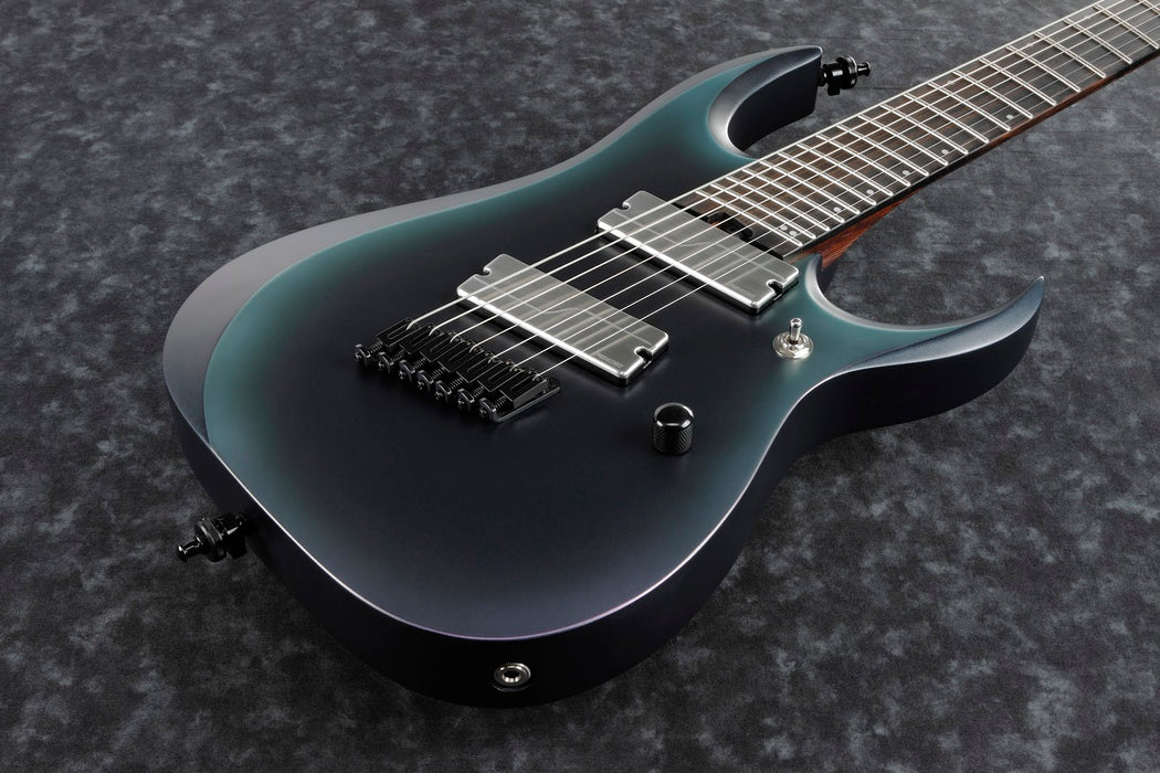 Ibanez RGD Axion Label RGD71ALMS Multi Scale 7-String - Black Aurora Burst Matte
