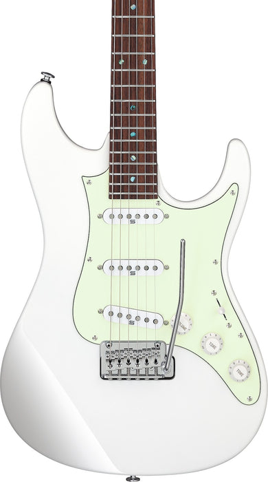 Ibanez LM1LWH - Luca Mantovanelli Signature 6-String Electric Guitar w/Case - Luna White