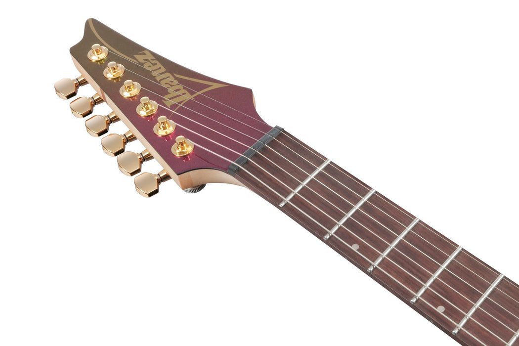 Ibanez SML721RGC - S Axe Design Lab Multi-scale 6-String Electric Guitar - Rose Gold Chameleon