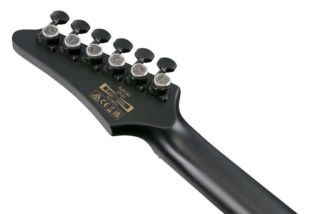 Ibanez AZ41B1BKF - AZ Iron Label 6-String Electric Guitar - Black Flat