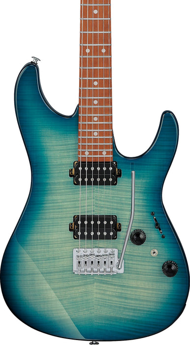 Ibanez AZ Standard 6-String Electric Guitar - Transparent Turquoise Burst