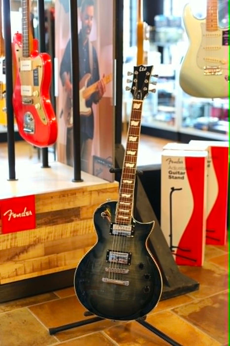ESP LTD EC-256, Flame Maple Cobalt Blue - Used