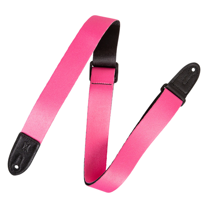 Levy's Junior Poly Series 1 1/2 inch Wide Kids Guitar Strap, Pink
