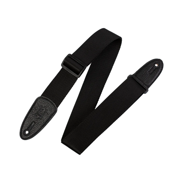Levy's Heavy Weight Poly Series 2" Wide Polypropylene Guitar Strap, Black