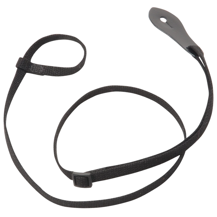 Levy's Mandolin Series 3/8" Wide Cotton Mandolin Strap, Black