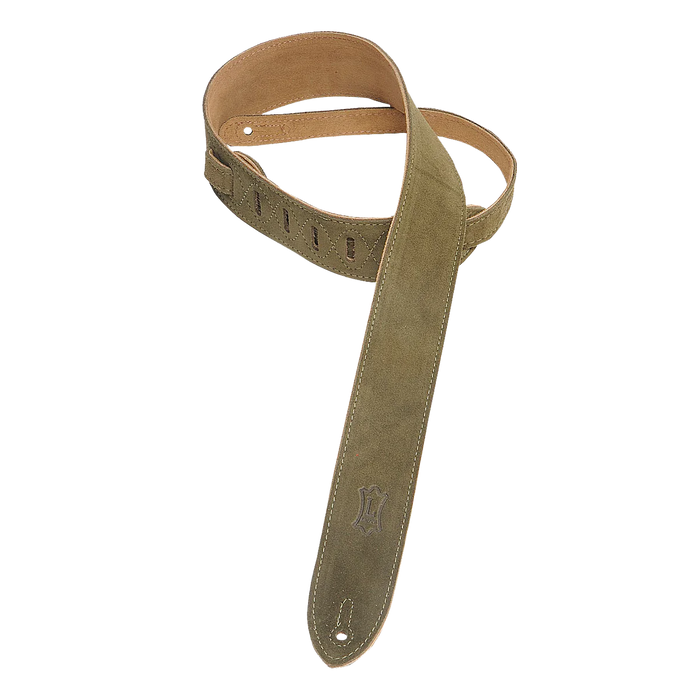 Levy's Simply Suede Series 2" Wide Guitar Strap, Green