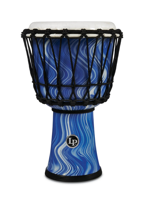 Latin Percussion World 7 Rope Circle Djembe Blue Marble