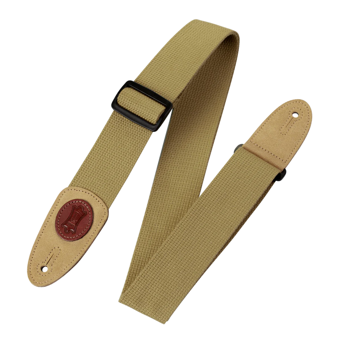 Levy's Signature Cotton Series 2" Wide Cotton Guitar Strap, Tan