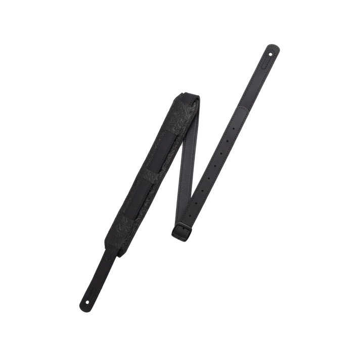 Levy's Reiner Series Florentine Leather Saddle Style Strap, Black