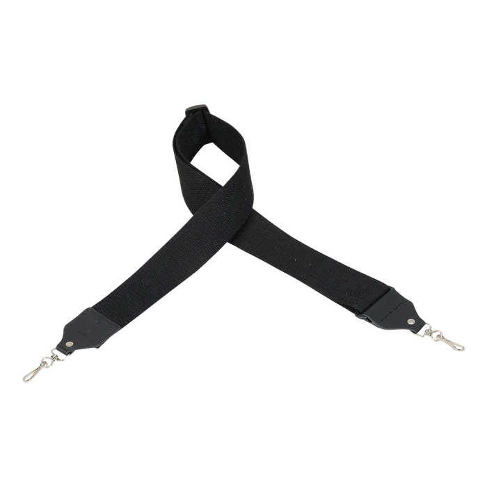 Levy's Banjo Master Series 2" Wide Cotton Banjo Strap, Black