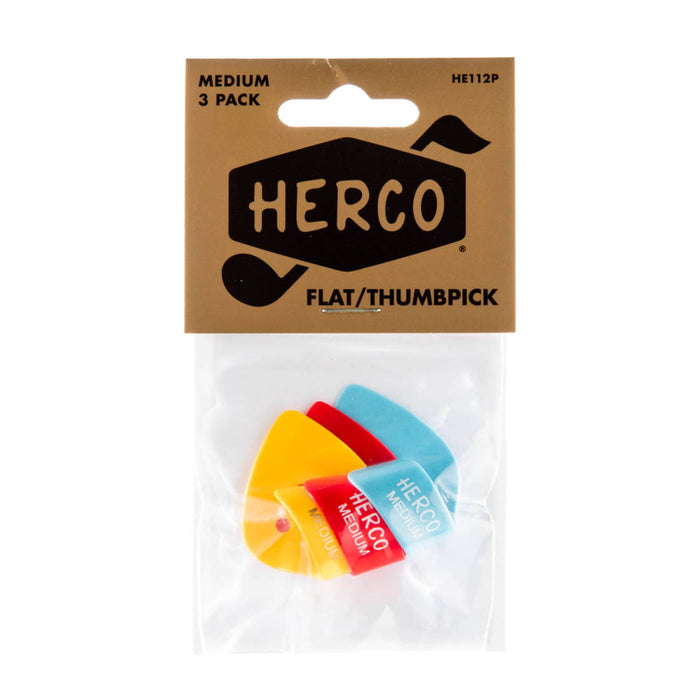 HercoFlat Thumbpicks pack of 3