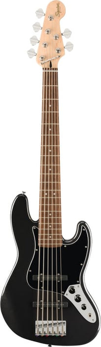 Squier -  Affinity Series Jazz Bass VI, Laurel Fingerboard, Black Pickguard, Black Metallic