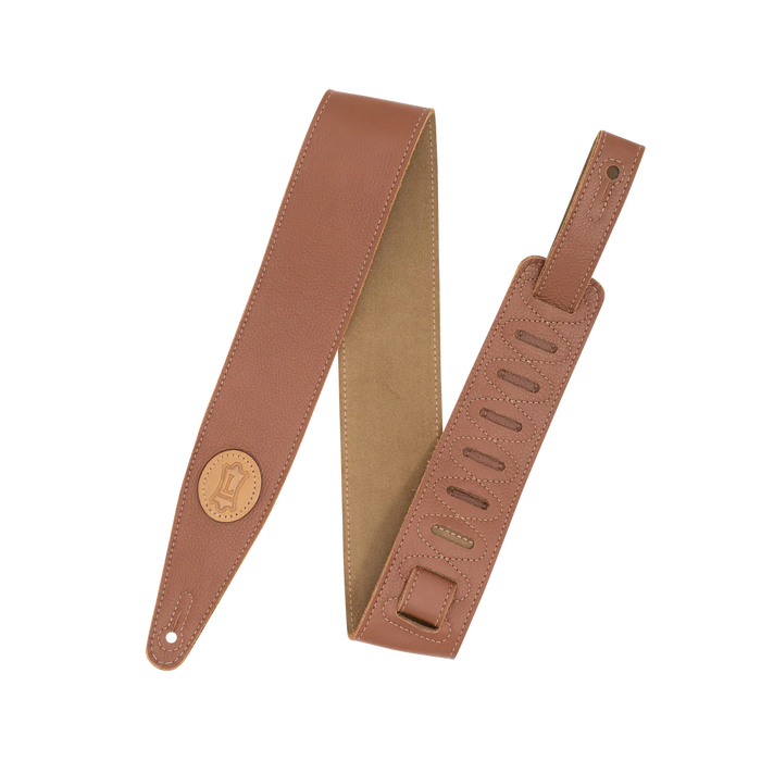 Levy's Stratus Series 25" Garment Leather Strap with Suede Backing, Tan