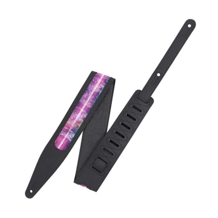 Levy's Solar Straps Series 25" Leather Strap with Window Cut-Out, Black