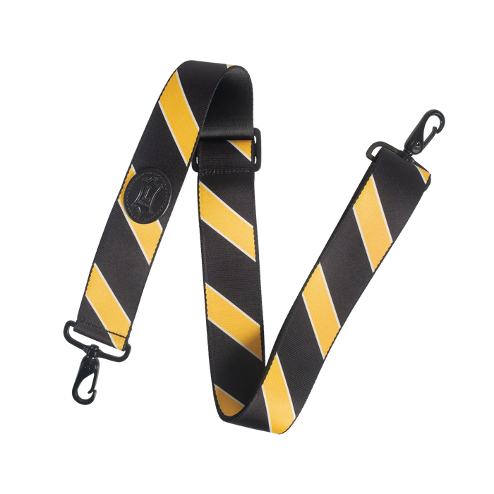 Levy's Case Straps 2 inch Wide Polyester Case Strap, Black & Yellow Stripes