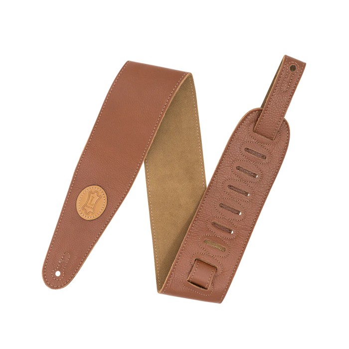 Levy's Stratus Series 3" Garment Leather Strap with Suede Backing, Tan