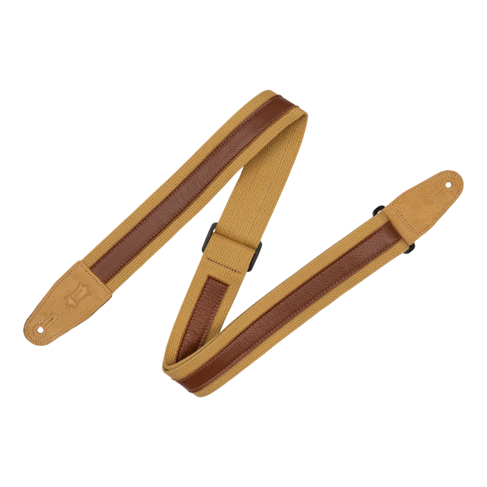 Levy's Cotton Combo Series 2" Guitar Strap, Tan & Tan