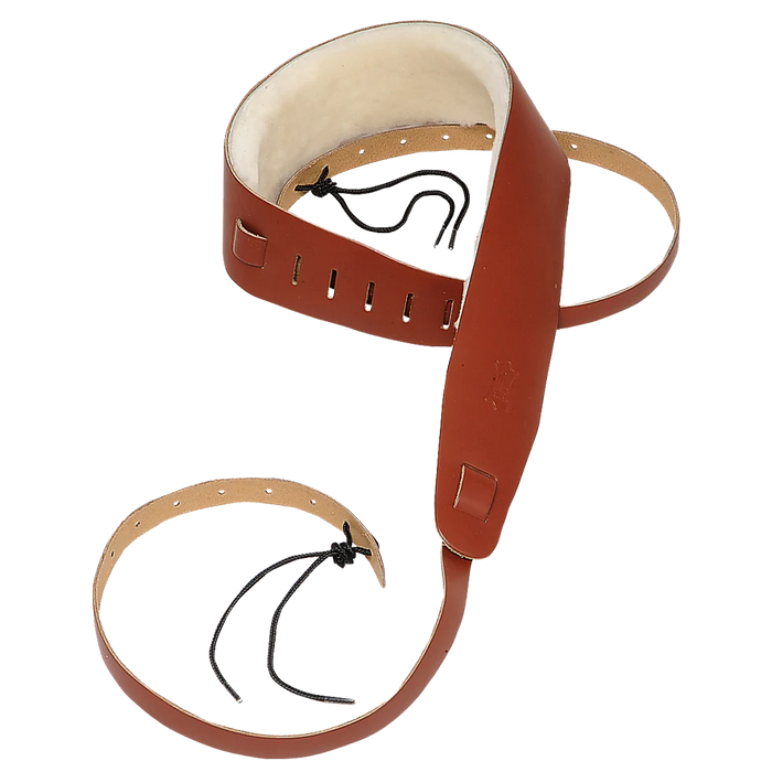 Levy's Banjo Master Series 2 1/2" Wide Genuine Leather Banjo Strap, Walnut