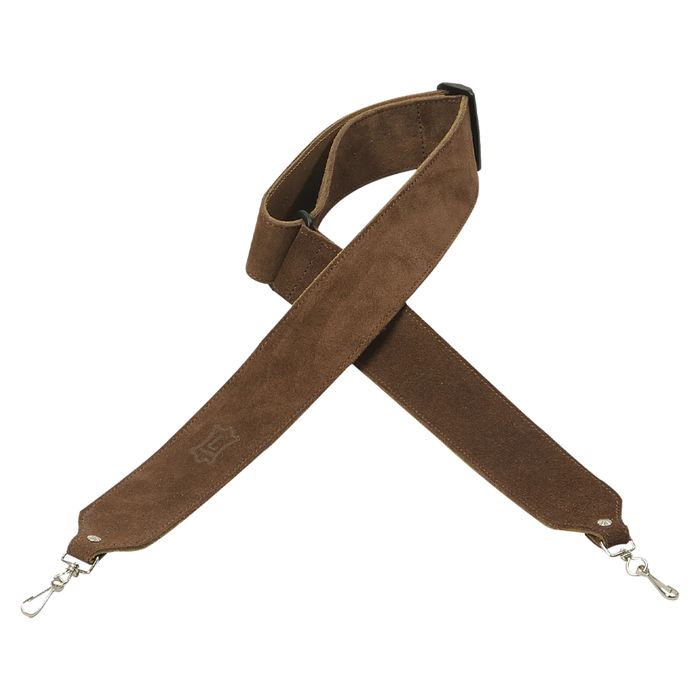 Levy's Banjo Master Series 2" Wide Suede Banjo Strap, Brown