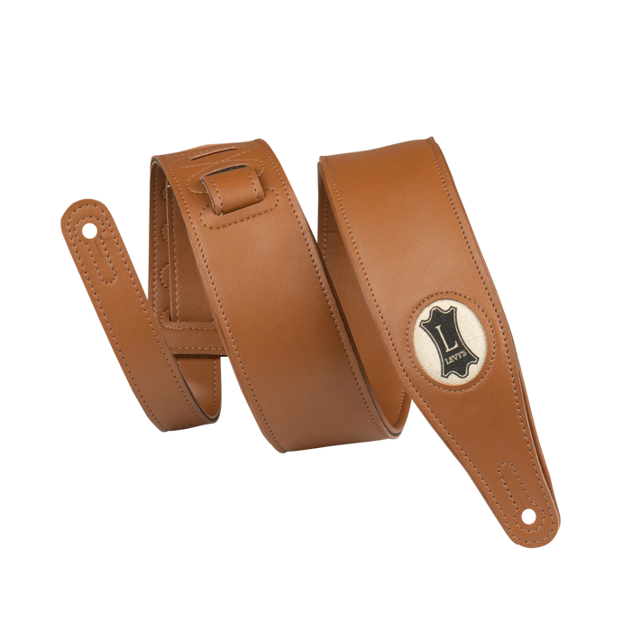 Levy's Vegan Leather Series 25" Vegan Leather Strap, Tan