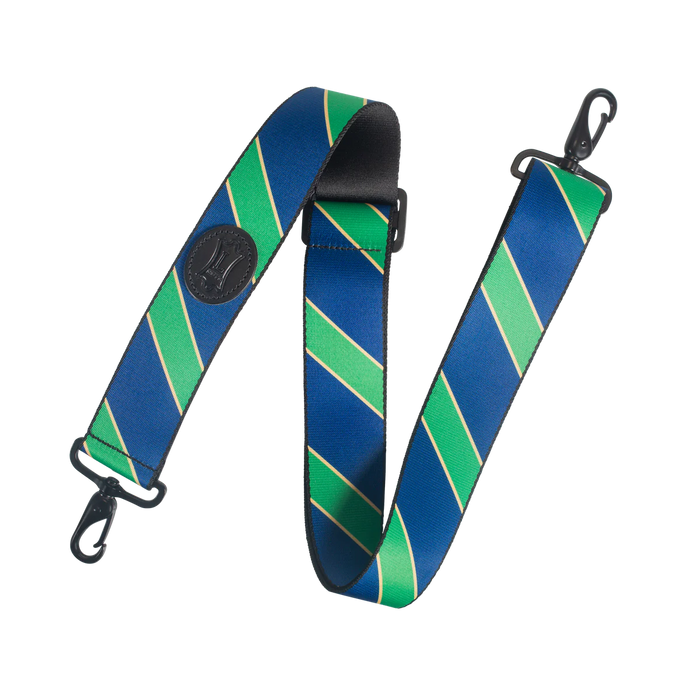 Levy's Case Straps 2 inch Wide Polyester Case Strap, Navy & Green Stripes