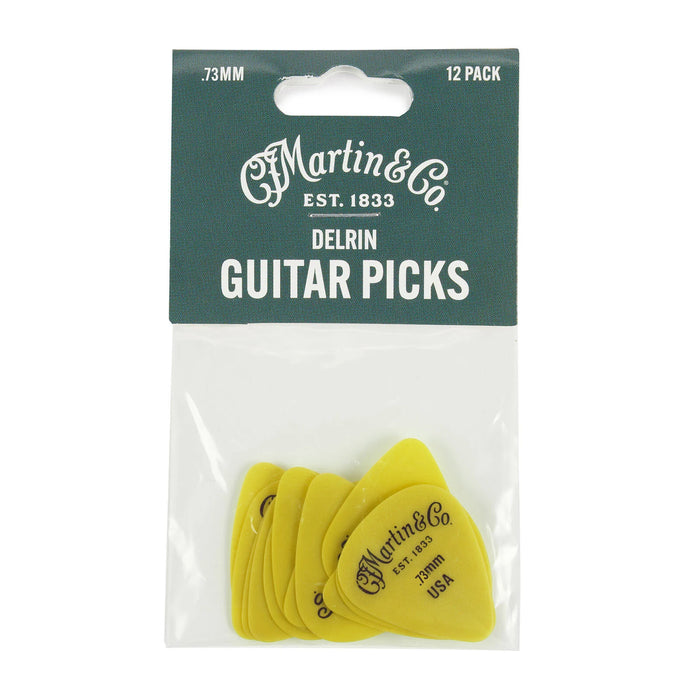 Martin Pick 12 Pack 351 Yellow Delrin .73mm