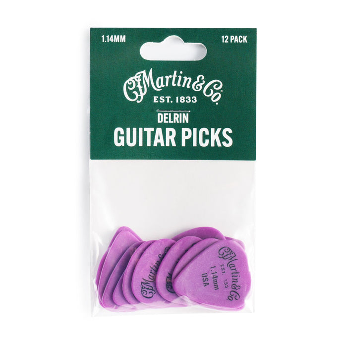 Martin Pick 12 Pack 351 Purple Delrin 1.14mm