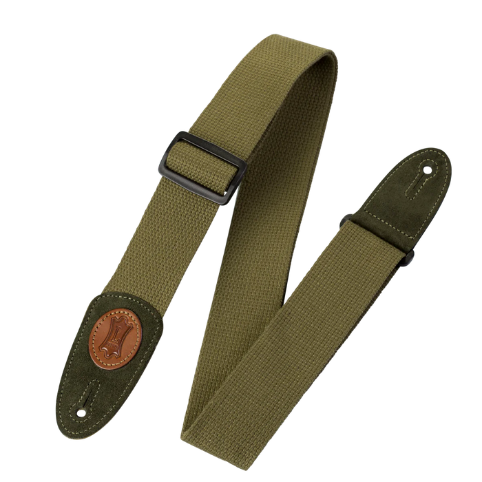 Levy's Signature Cotton Series 2" Wide Cotton Guitar Strap, Green
