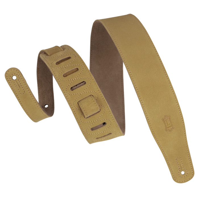 Levy's Simply Suede Series 2 1/2" Wide Guitar Strap, Tan