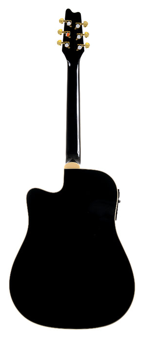 Denver DD44SCE Acoustic/Electric Steel String Guitar - Black