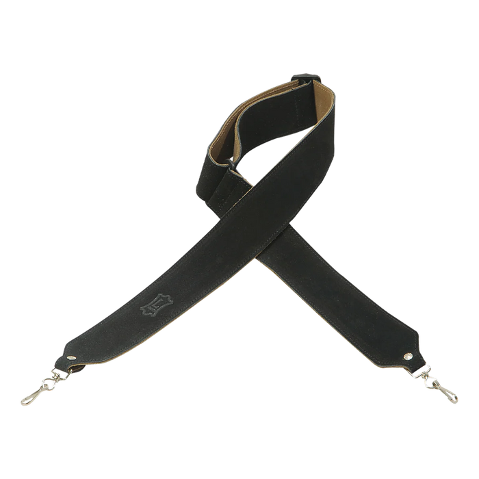 Levy's Banjo Master Series 2" Wide Suede Banjo Strap, Black