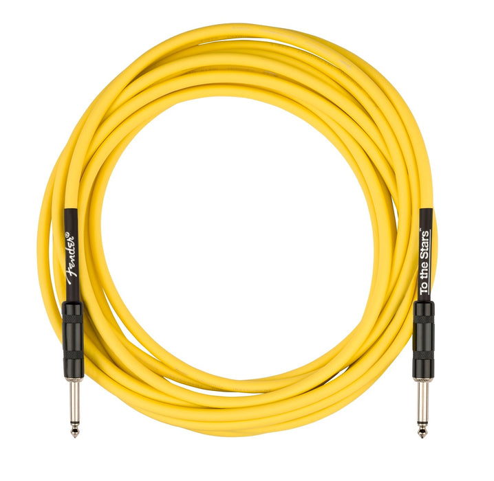 Fender  Tom DeLonge 18.6' To The Stars Instrument Cable, Graffiti Yellow