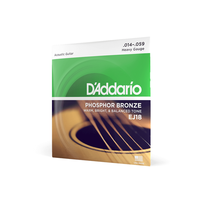 D'addario EJ18 Heavy Acoustic Guitar Strings 14-59