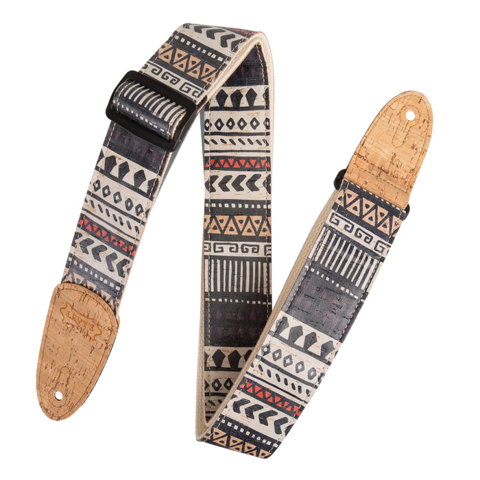 Levy's Cork Guitar Series 2 inch Wide Cork Guitar Strap, Zanzibar