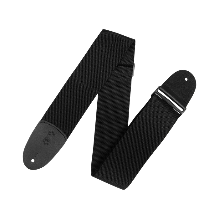 Levy's Wide Poly Series 3" Wide Polypropylene Guitar Strap, Black