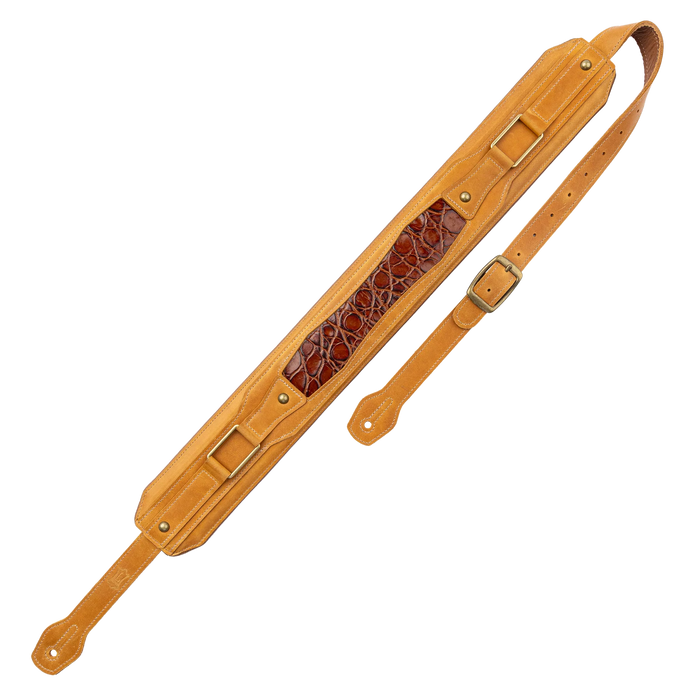 Levy's Apex Leather Guitar Strap With Padding And Hardware, Tan