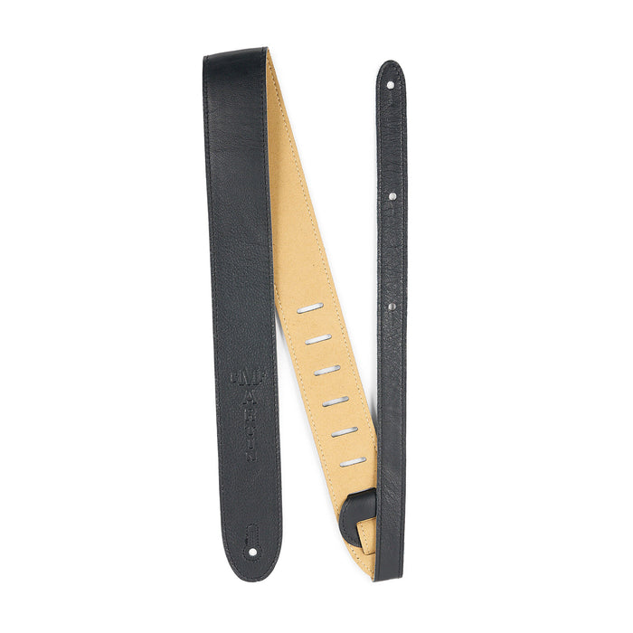 Martin Strap Italian Leather Suede Back, Black