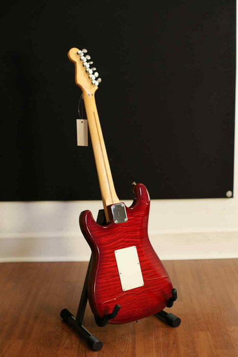 Fender "Squier series" MIJ w/Floyd Rose, Crimson Foto Flame - Used