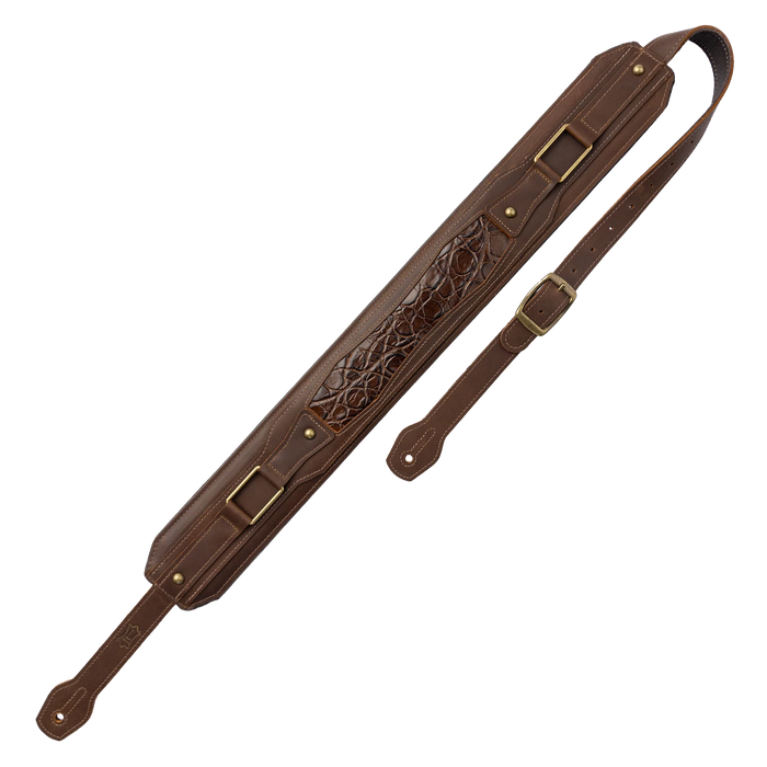 Levy's Apex Leather Guitar Strap With Padding And Hardware, Brown