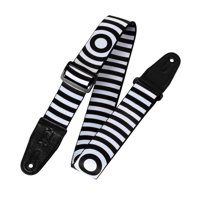 Levy's Graphic Waves Series 2" Wide Polyester Guitar Strap, Vertigo