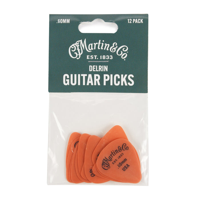 Martin Pick 12 Pack 351 Orange Delrin .60mm