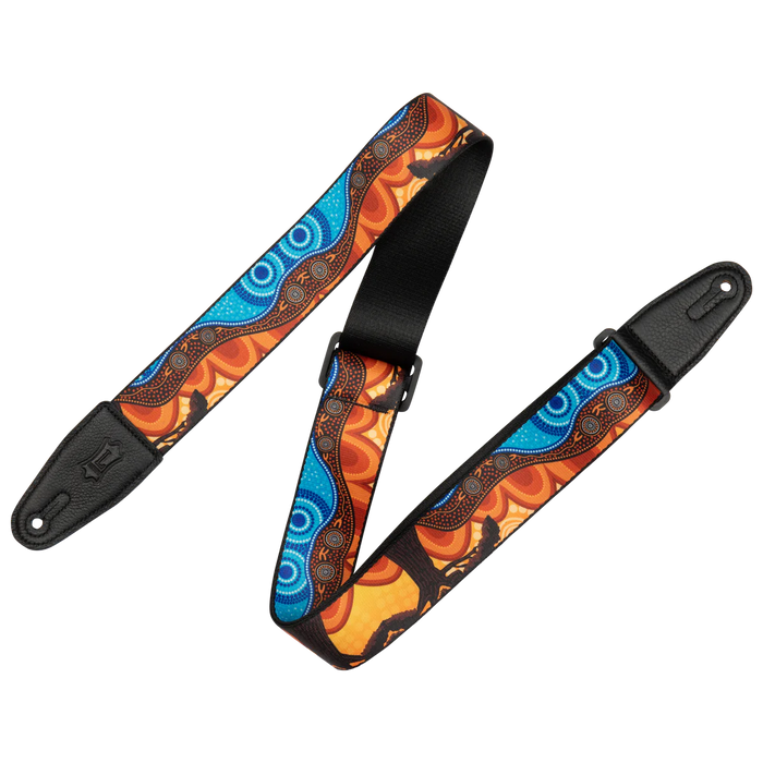 Levy's Down Under Series 2" Poly Guitar Strap, Landscape