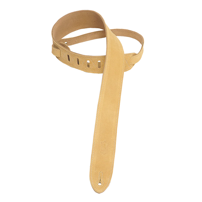 Levy's Simply Suede Series 2" Wide Guitar Strap, Tan
