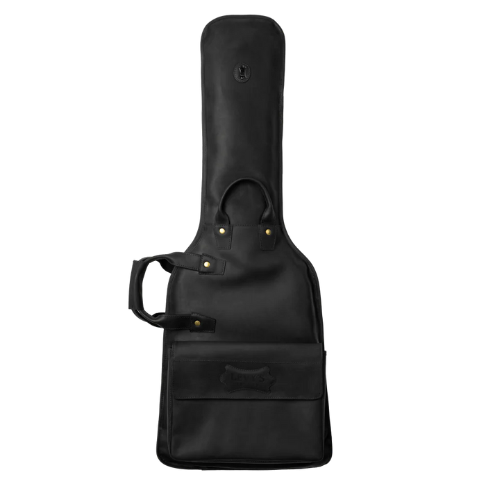 Levy's Solera Series Leather Bags Electric Guitar Bag, Black