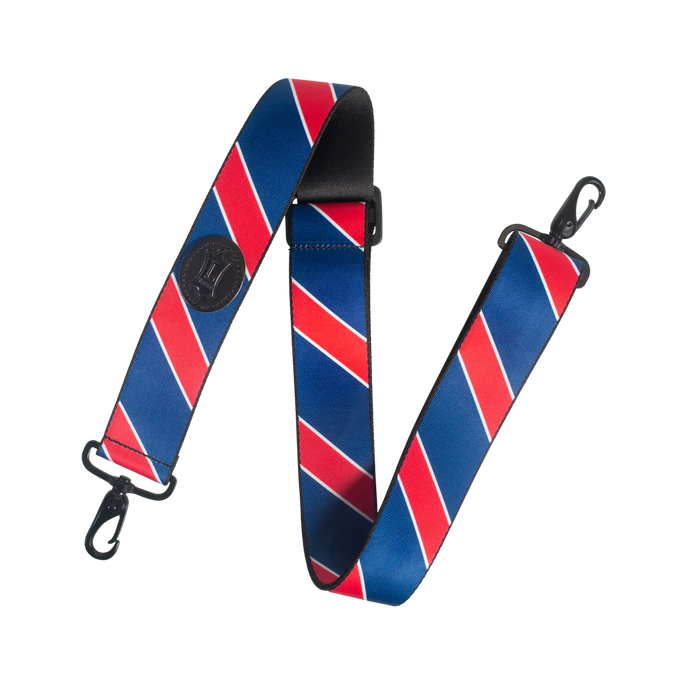 Levy's Case Straps 2 inch Wide Polyester Case Strap, Red & Navy Stripes