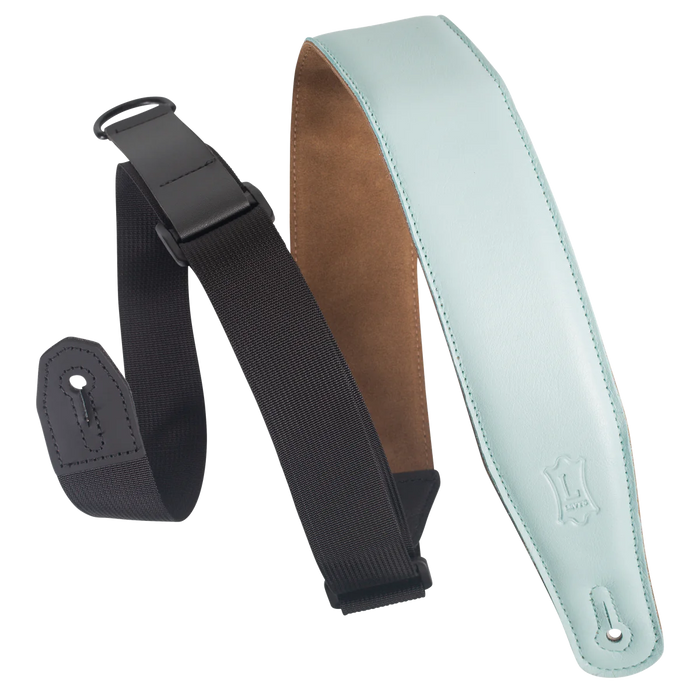 Levy's Leather Right Height Series 2 1/2" Wide Garment RipChord™ Guitar Strap, Aqua