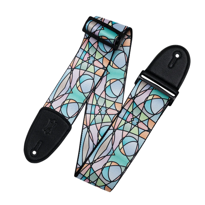 Levy's Stained Glass Series Guitar Strap, Pastel