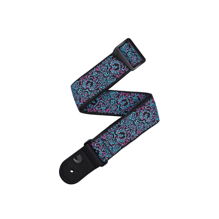 D'Addario Eco-Comfort Outrun Woven Guitar Strap - Glitch