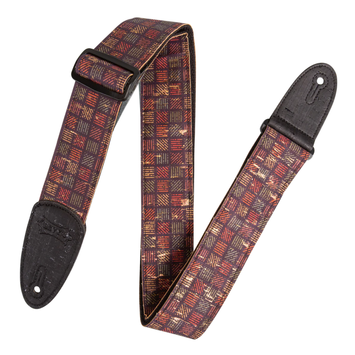 Levy's Cork Guitar Series 2 inch Wide Cork Guitar Strap, Orleans